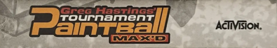 Greg Hastings' Tournament Paintball MAX'd - Box - Spine (North America) - 1350x236
