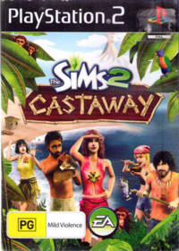 The Sims 2: Castaway - Box - Front (Australia) - 331x464
