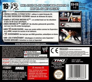 WWE SmackDown vs. Raw 2008 - Box - Back (Europe) - 1000x891