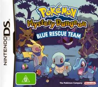 Pokémon Mystery Dungeon: Blue Rescue Team - Box - Front (Australia) - 902x800
