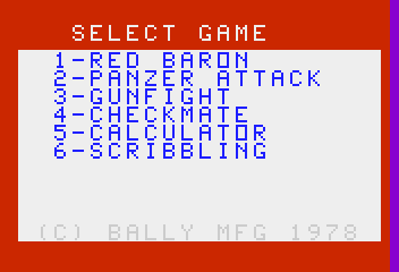 Red Baron / Panzer Attack - Screenshot - Game Select (North America) - 352x240