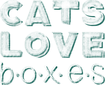 Cats Love Boxes - Clear Logo (null) - 443x360