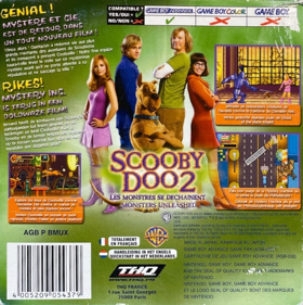 Scooby-Doo 2: Monsters Unleashed - Box - Back (France) - 863x866
