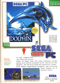 Ecco the Dolphin - Advertisement Flyer - Front (United Kingdom) - 1440x1979