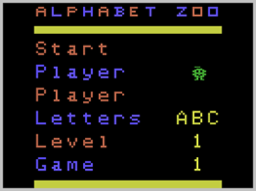 Alphabet Zoo - Screenshot - Game Select (North America) - 256x192
