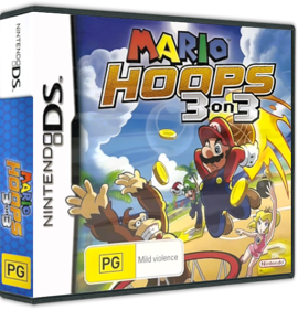 Mario Hoops 3 on 3 - Box - 3D (Australia) - 575x598