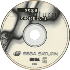 Sega Saturn Choice Cuts - Disc (North America) - 1379x1380