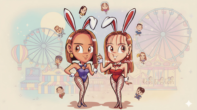 Itadaki Street 2: Neon Sign Wa Bara Iro Ni - Fanart - Background (Japan) - 1920x1080