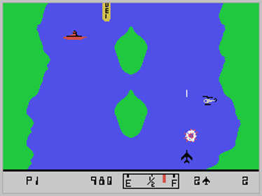 River Raid - Screenshot - Gameplay (North America) - 256x192
