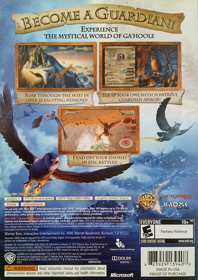 Legend of the Guardians: The Owls of Ga'Hoole - Box - Back (North America) - 800x1130