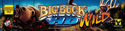 Big Buck HD Wild - Arcade - Marquee (World) - 4096x1024