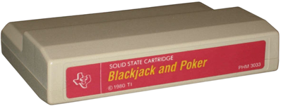 Blackjack & Poker - Cart - 3D (North America) - 591x224