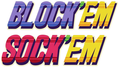 Block'em Sock'em - Clear Logo (World) - 1395x786