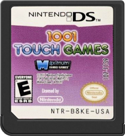 1001 Touch Games - Cart - Front (North America) - 517x564
