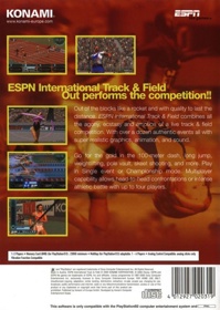 ESPN International Track & Field - Box - Back (Europe) - 483x680