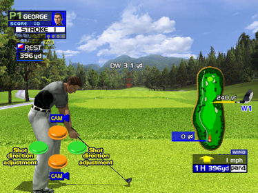 Virtua Golf - Screenshot - Gameplay (North America) - 640x480