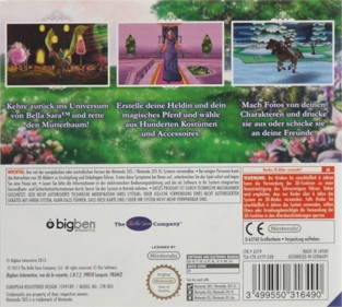 Bella Sara 2 - Box - Back (Germany) - 591x530