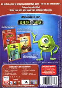 Disney•Pixar's Monsters Inc.: Bowling for Screams - Box - Back (United Kingdom) - 571x800