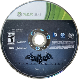 Batman: Arkham Origins - Disc (North America) - 756x760