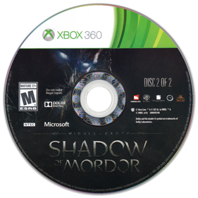 Middle-Earth: Shadow of Mordor - Disc (North America) - 900x900