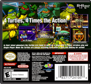 Teenage Mutant Ninja Turtles 3: Mutant Nightmare - Box - Back - Reconstructed (North America) - 774x708