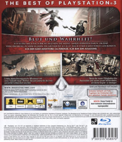 Assassin's Creed II - Box - Back (Germany) - 600x699