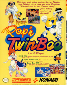 Pop'n TwinBee - Advertisement Flyer - Front (United Kingdom) - 2043x2600
