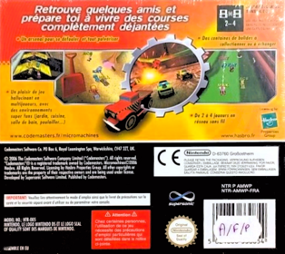 Micro Machines V4 - Box - Back (France) - 695x620