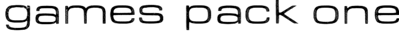 Games Pack One - Clear Logo (Europe) - 726x60
