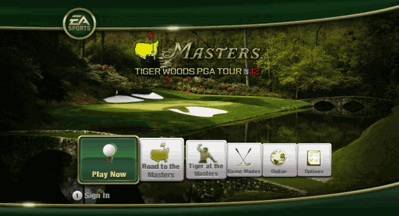 Tiger Woods PGA TOUR 12: Masters - Screenshot - Game Select (World) - 2480x1344