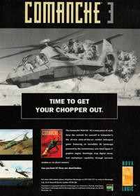 Comanche 3 - Advertisement Flyer - Front (United Kingdom) - 1576x2200