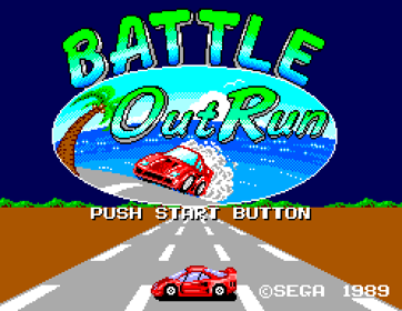 Battle Out Run - Screenshot - Game Title (World) - 496x384