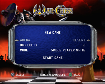 War Chess - Screenshot - Game Select (Europe) - 640x512