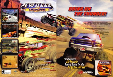 4 Wheel Thunder - Advertisement Flyer - Front (North America) - 2431x1650