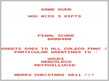 Santa Must Save Christmas - Screenshot - Game Over (World) - 256x192