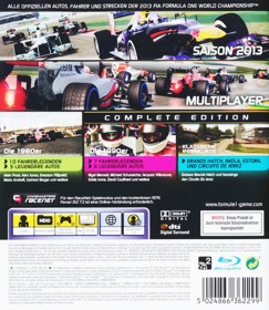 F1 2013 - Box - Back (Germany) - 597x688