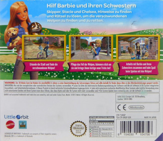 Barbie & Her Sisters: Puppy Rescue - Box - Back (Germany) - 1482x1284