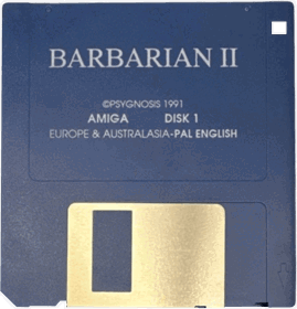 Barbarian II (Psygnosis) - Disc (Europe) - 564x587