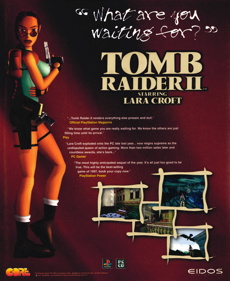 Tomb Raider II - Advertisement Flyer - Front (United Kingdom) - 1796x2192