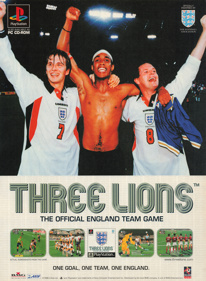 Three Lions - Advertisement Flyer - Front (United Kingdom) - 1614x2200