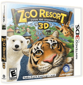 Zoo Resort 3D - Box - 3D (North America) - 860x884