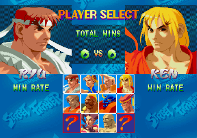 Street Fighter Alpha: Warriors' Dreams - Screenshot - Game Select (World) - 640x448