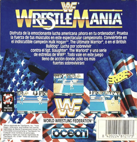 WWF WrestleMania - Box - Back (Spain) - 1239x1281
