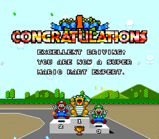 Super Mario Kart - Screenshot - Gameplay (World) - 256x224