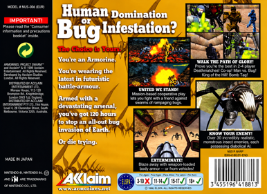 Armorines: Project S.W.A.R.M. - Box - Back - Reconstructed (Europe) - 1470x1070