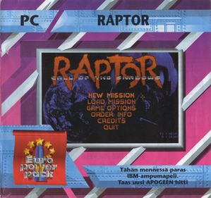 Raptor: Call of the Shadows - Box - Front (Finland) - 852x800