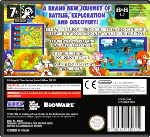 Sonic Chronicles: The Dark Brotherhood - Box - Back - Reconstructed (Europe) - 774x708