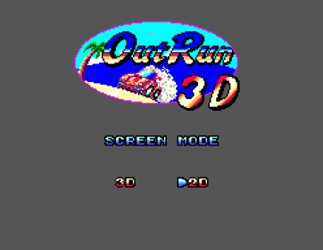 OutRun 3D - Screenshot - Game Select (World) - 496x384