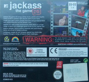 Jackass: The Game - Box - Back (Europe) - 1093x1000