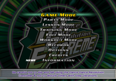 Dance Dance Revolution Extreme - Screenshot - Game Select (World) - 640x448